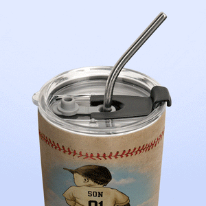 Baseball Daddy With His Son ABLZ2705001Z Stainless Steel Tumbler