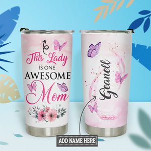 Butterfly Awesome Mom BGZZ0304001Z Stainless Steel Tumbler
