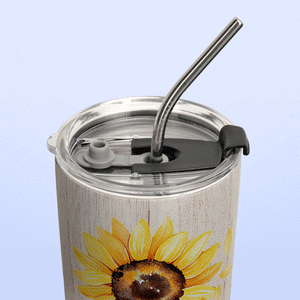 Faith Sunflower Be Still DNMZ1505003Z Stainless Steel Tumbler