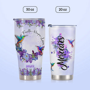 Hummingbird Faith Personalized DNR1111014 Stainless Steel Tumbler