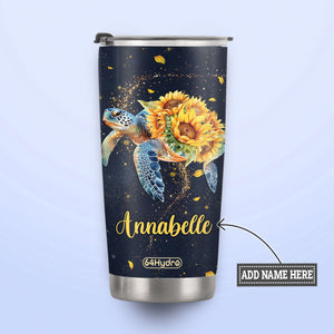 Turtle Not All Who Wander Are Lost DNRZ230623748 Stainless Steel Tumbler