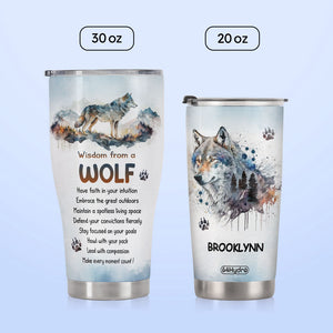Wisdom From A Wolf DNRZ300623557 Stainless Steel Tumbler