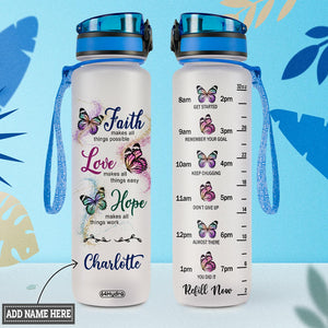 Butterfly Faith HTRZ15088800LZ Water Tracker Bottle