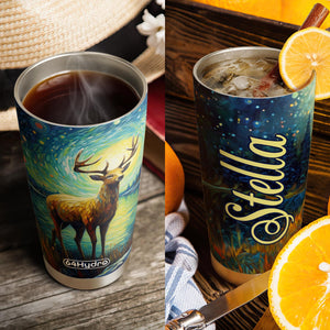 Deer Starry Night Style HTRZ15099142XB Stainless Steel Tumbler