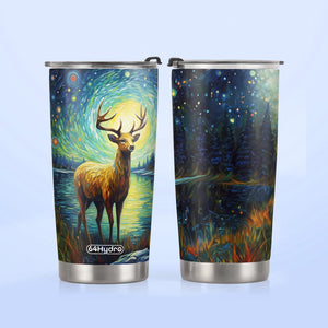 Deer Starry Night Style HTRZ15099142XB Stainless Steel Tumbler