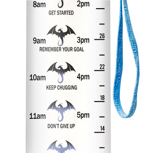 Dragon They Whispered To Her You Cannot Withstand The Storm HHRZ09086113EI Water Tracker Bottle
