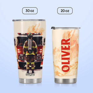 Firefighter And Fire Truck HTRZ28082092JQ Stainless Steel Tumbler