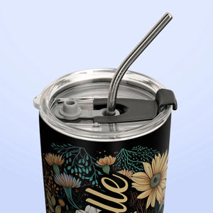 Floral Sloth HTRZ05094118DM Stainless Steel Tumbler
