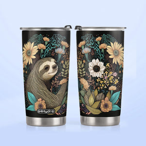 Floral Sloth HTRZ05094118DM Stainless Steel Tumbler