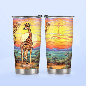 Giraffe Colorful Sunset HTRZ14095526MU Stainless Steel Tumbler