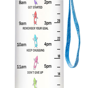 It Is A Beautiful Day To Teach Tiny Humans HHRZ27077107ZT Water Tracker Bottle