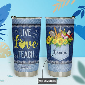 Live Love Teach HTRZ26076282TG Stainless Steel Tumbler