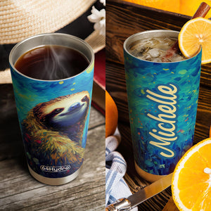 Sloth Painting Style HTRZ18098550XA Stainless Steel Tumbler