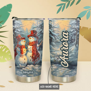Snowman Couple HTRZ19098578JE Stainless Steel Tumbler